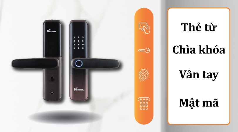 Demax EL268 MB APP Wifi - Đa dạng cách mở khóa